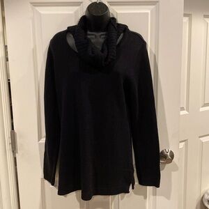 Small Karen Scott black scarf tunic - NWT